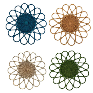 Sous-verre en rotin naturel tissé à la main, antidérapant, décoratif, pour table de cuisine, imperméable, fabriqué au Vietnam - Product Image 6