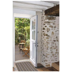 Alfombra moderna lavable de polipropileno Netline Home Stockholm Mocha/Azul - Product Image 2