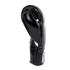 2025 vente chaude noir gagnant ensemble de boxe lacé poignet Logo personnalisé gagnant en cuir véritable compétition combat adultes paire - Product Image 6