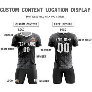Uniforme de equipo de fútbol con diseño personalizado Conjunto de camiseta transpirable de proveedor OEM con pantalones cortos y marca de marca privada - Product Image 2