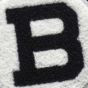 Customized Embroidery Logo Patches English Letter B Circular Design Eco-Friendly Custom Colors for Hat & Apparel Mens Womens DIY - Product Image 4