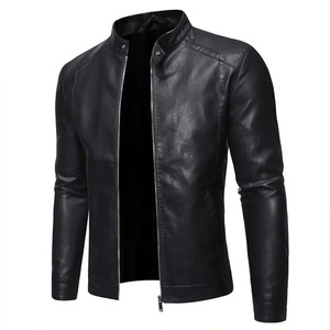 Chaqueta de cuero genuino de piel de vaca personalizada de fábrica, chaqueta de motorista de moda para hombre, chaqueta de nuevo estilo de primavera y otoño para hombre - Product Image 1