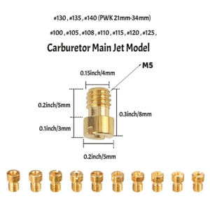 Kit de 30 jets de carburateur en laiton, 20 jets principaux et 10 jets pilotes lents pour PWK, PE, CVK, KOSO, OKO, <span class=keywords><strong>Stage</strong></span>-6 - Product Image 2