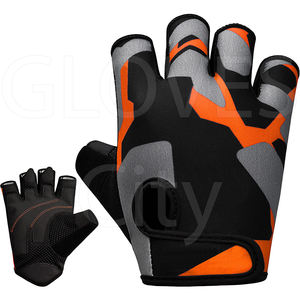 Medio dedo Sublimación sintética Cuero Fitness Guantes de entrenamiento Sublimación GUANTES City Fitness Guantes de entrenamiento - Product Image 5