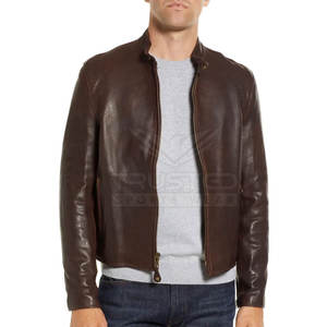 Veste en cuir coupe-vent durable pour hommes de qualité supérieure Offres Spéciales vêtements pour hommes de meilleure conception avec des vestes de compétition - Product Image 1