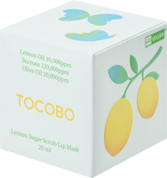 Masque pour les lèvres au sucre de citron TOCOBO, masque exfoliant pour les lèvres sans rinçage, végan, avec huile de citron, sucre et huile d'olive pour un soin de nuit