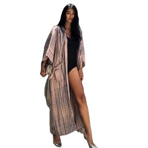 Kaftan hecho a mano Tie-Dye para estilo sin esfuerzo Bohemian Tie Dye Kaftan para elegancia casual - Product Image 1