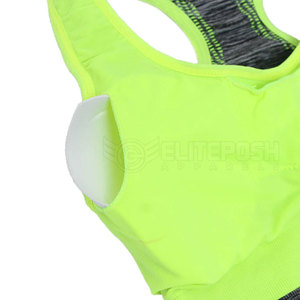 Soutien-gorge d'entraînement de fitness grande taille personnalisé haut court séchage rapide respirant motif uni rembourré équipement de course conception réversible - Product Image 6