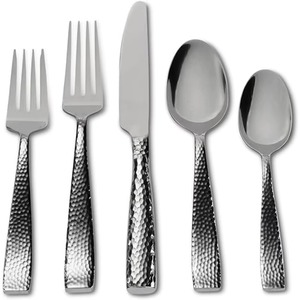 Ensemble de 5 couverts en acier inoxydable utilisés dans les ustensiles de cuisine Tabletop Cafe Home Couverts plaqués or Poignée design de luxe - Product Image 2