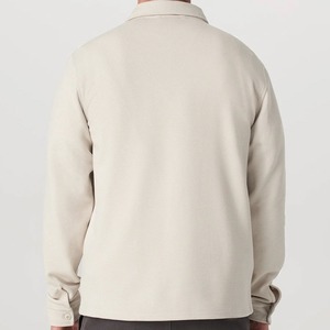 Chemise-veste en tissu gaufré pour homme, en coton de bambou, avec poches, manches longues, chemises pour homme, vêtements durables pour homme - Product Image 3