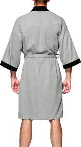 เสื้อคลุมอาบน้ำผ้าฝ้ายสุดหรูสำหรับชายและหญิงเสื้อคลุมผ้าขนหนูเนื้อนุ่มซึมซับดี - Product Image 4