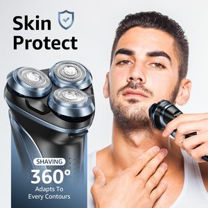 Rasoir électrique rechargeable pour homme avec lames rotatives à charge rapide, étanche (IPX7) pour peaux sensibles, rasoir de voyage - Product Image 1