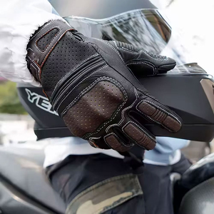 Guantes de Motociclismo de Cuero PU Impermeables y Transpirables, Unisex, Dedos Completos, Personalizados, Venta al por Mayor en Línea, Nuevos Guantes - Product Image 4