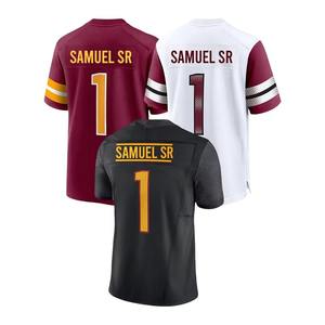 Uniforme de football américain OEM 24/25 de haute qualité 100% polyester couleur unie respirant avec manches courtes uniforme d'équipe - Product Image 4