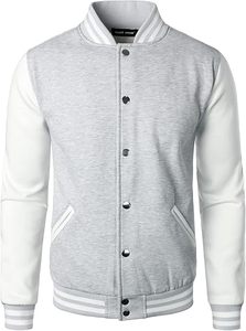 Excelente chaqueta universitaria con cuello redondo Denim de calidad pura con logotipo frontal Etiqueta privada de estilo de tendencia de gran fabricante - Product Image 6