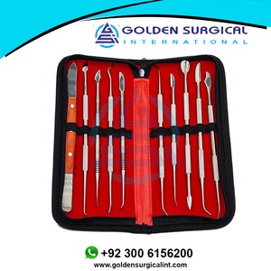Spatule Plâtre Couteau En Acier Inoxydable Polyvalent Dents Cire Sculpture Outil Kit Dentisterie Fournitures Ensemble Dentaire instruments chirurgicaux - Product Image 2