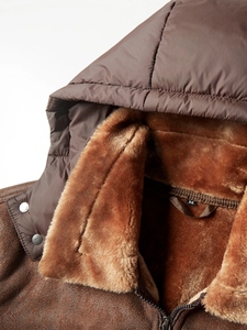 Chaqueta bomber de cuero personalizada directa de fábrica para hombre, transpirable e impermeable, estilo Hip Hop para invierno, precio al por mayor - Product Image 2