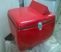 2026 Meilleures Boîtes Arrière Isolées pour Moto FIBRECRAFTS INDIA MODEL D LED Ouverture par le Haut 50L Bande Réfléchissante Couleur Personnalisée