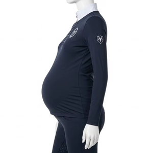 Vêtements de sport d'équitation pour femmes enceintes avec broderie, polyester extensible, confort optimal, vêtements d'entraînement en écurie, équipement d'équitation - Product Image 3