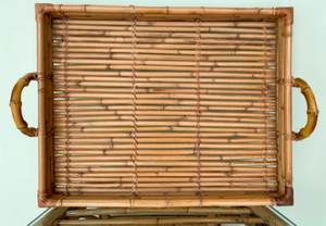 Bandejas de madera rectangulares desechables para servir, redondas negras con asas, mango de capa sin terminar para panadería de alimentos y bandeja para servir - Product Image 2