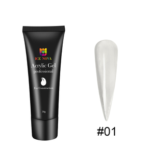 ICE NOVA 30g sans hema acrylique Poly vernis à <span class=keywords><strong>ongles</strong></span> UV/LED extension 11 couleurs <span class=keywords><strong>prix</strong></span> usine pour service OEM/ODM <span class=keywords><strong>en</strong></span> gros - Product Image 1