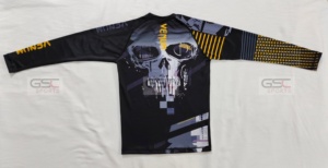 No GI Rash Guards High Quality Base Layer <b>Compression</b> <b>Shirts</b> Stretchable Full Sleeves Rash Guard with Custom Sublimation Print - Product Image 5