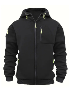 Haute Qualité 2024 Logo Personnalisé Impression 100% Polyester Polaire Blanc Style Lâche Décontracté Plus La Taille Hommes À Capuche Basics Coton Mélangé - Product Image 2