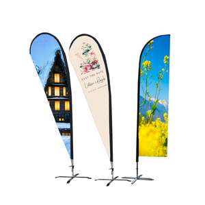 Bandera Personalizada con Cuchilla, MOQ Bajo, Portátil, de Instalación Instantánea, Impresa a Medida para Ferias Comerciales - Product Image 1