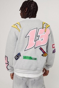 Chaqueta universitaria de cuero Vintage de chenilla bordada a la moda de nuevo estilo 2024 para hombre, chaqueta universitaria de talla grande personalizada - Product Image 5