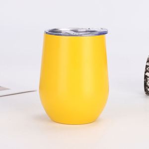 Gobelet à café professionnel en gros de 220 ml en acier inoxydable avec couvercle à poussoir pour boire directement - Product Image 5