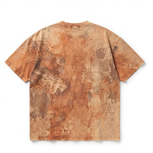 Camisetas Oversize para Hombre con Lavado Ácido, Algodón Pesado, Ajuste Relajado, Estilo Urbano, Hombro Caído, Ropa Casual Personalizada - Product Image 2