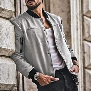 Chaqueta universitaria bordada personalizada, chaqueta con letras de béisbol Unisex para hombres y mujeres, abrigo personalizado de lana y cuero para equipo universitario - Product Image 5