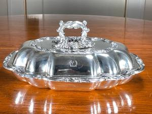 Latest Modern Design <b>Serving</b> <b>Dish</b> <b>With</b> <b>Lid</b> for Home Hotel Restaurants Kitchenware Foods <b>Serving</b> <b>Dish</b> Silver Color <b>Serving</b> <b>Dishes</b> - Product Image 4