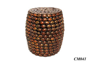 Ensemble unique de 2 tabourets design martelés, faits à la main, pour la décoration de la maison et des magasins, tabourets de bar, prix de gros du fournisseur - Product Image 5