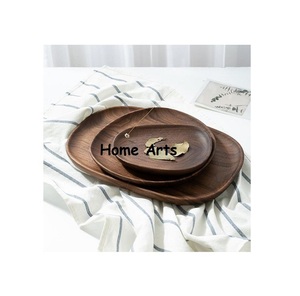 Plateau de service en bois au design classique, taille et forme personnalisées, plateau de service alimentaire à prix abordable - Product Image 1