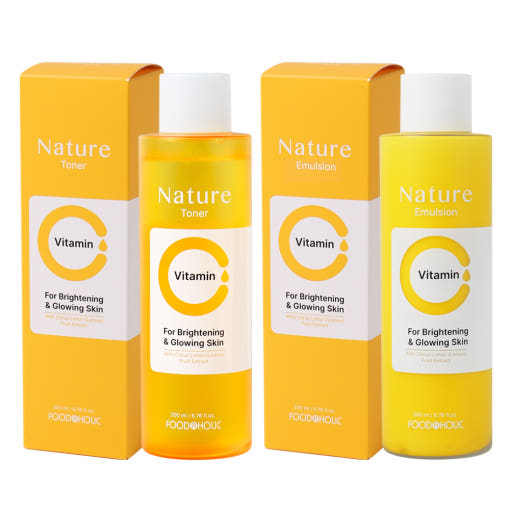 [Best] Foodaholic Vitamin Toner 200ml Vitamin C Korean Beauty High Quality Korean Skin Care Serum Amouple Lotion Cream