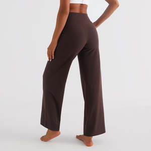 Pantalons amples longueur totale Pantalons décontractés pour femmes Confort Matière polyester avec un design tendance - Product Image 4