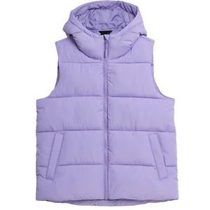 Chaleco inflable de alta calidad para mujer, chaqueta a prueba de viento con cremallera y relleno personalizado para invierno - Product Image 1