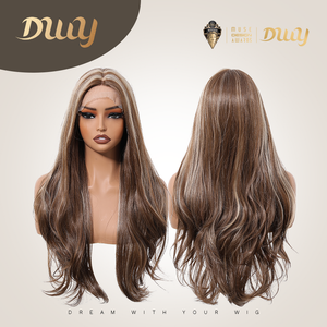 DWY Glueless HD Lace Front Synthetic <b>Wig</b> 30-32 Inches Loose Wave Body Wave <b>Wig</b> Heat Resistant Fiber - Product Image 2