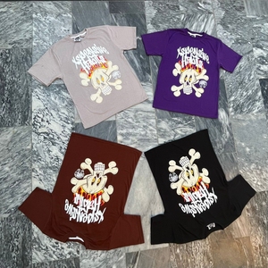 Camiseta de algodón con estampado DTG de gran tamaño para hombre, camiseta serigrafiada de algodón pesado 100% con hombros caídos - Product Image 1