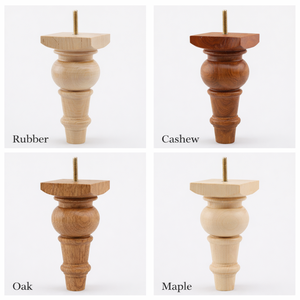 Solid Wood Round Turned Heavy Duty Sofa Legs for Sofa Chair Bed <b>Cabinet</b> Bedroom <b>Living</b> <b>Room</b> Furniture - Product Image 3