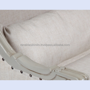 Chaises de salon, numéro de série 2304, en bois d'acajou foncé, avec sièges et dossiers en mousse épaisse et douce et tissu doux - Product Image 6