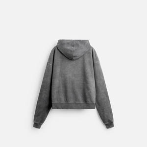 Sweat-shirt unisexe à capuche entièrement zippé, délavé à l'acide, couleur unie, mélange de coton, style streetwear décontracté basique, vente en gros, fournisseur OEM - Product Image 6