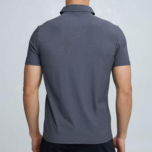 Camiseta Larga de Punto Estampada para Golf, Ropa Deportiva para Hombre, Ropa de Calle de Verano, Absorbe la Humedad - Product Image 4