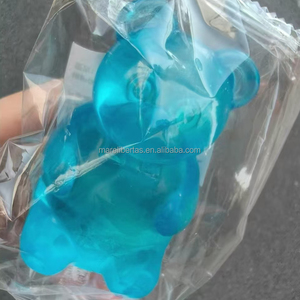 ตุ๊กตาหมีใสบีบได้: ของเล่นบีบคลายเครียดน่ารักสำหรับเด็กและผู้ใหญ่ หมีบีบนุ่มพิเศษบรรจุน้ำตาล - Product Image 4