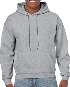 Sudadera con Capucha Gruesa Personalizada de Venta Caliente para Hombre, Estilo Informal, Teñida Lisa, con Logotipo Frontal en Tela Tejida - Product Image 1