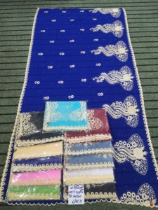New Wholesale 12pcs Durable African <b>Chiffon</b> <b>Scarf</b> Muslim Ethnic Shawl Breathable Long Big Hijab Summer Floral Rhinestone Soft - Product Image 3