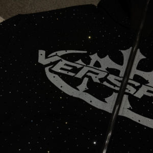 Streetwear personnalisé Dtg impression Vintage français éponge strass poids lourd fermeture éclair hommes double couche à capuche - Product Image 3