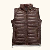 Gilet noir avec motif en pierre d'acier, gilet en cuir personnalisé, cuir de mouton de haute qualité, gilet en cuir pour homme