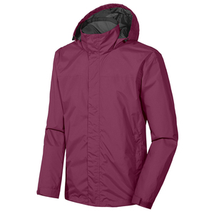 High Performance <b>Men's</b> Linen Waterproof Rain <b>Jacket</b> Winter High Street Style Solid Color Lightweight Rain Shell Coat Front Logo - Product Image 4